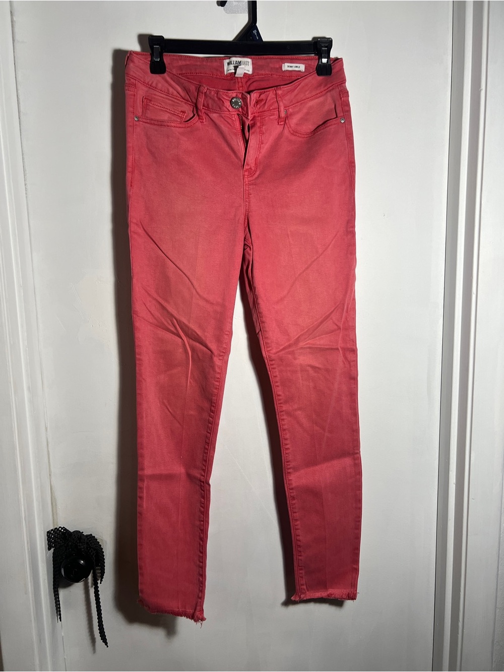 William Rast Skinny Ankle Coral Skinny Jeans